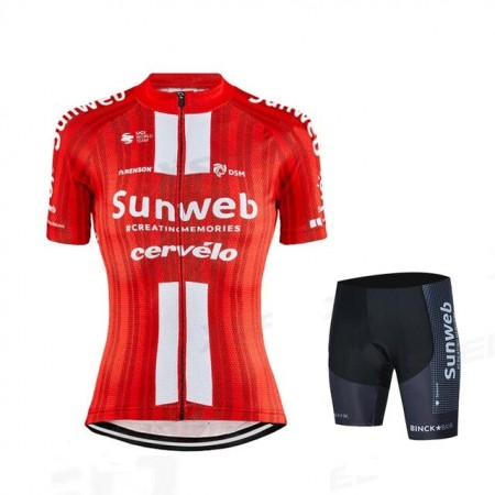 Tenue Cycliste et Cuissard 2020 Team Sunweb Femme N001